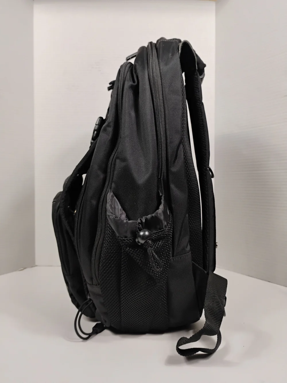 Black and Gray Men's Tech Backpack - Unbranded